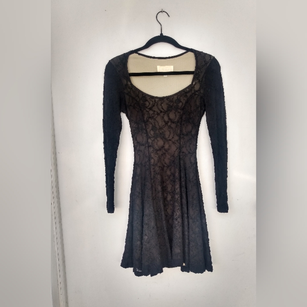🕶️90s Cache Lace Dress Made In NYC By French Design